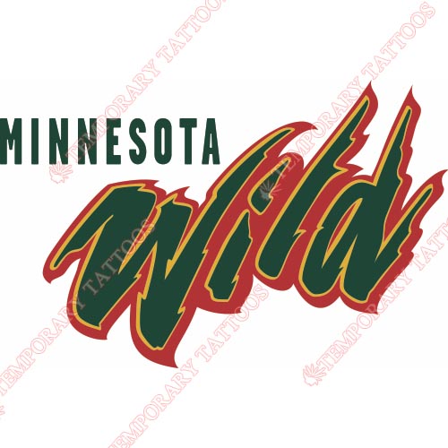 Minnesota Wild Customize Temporary Tattoos Stickers NO.192